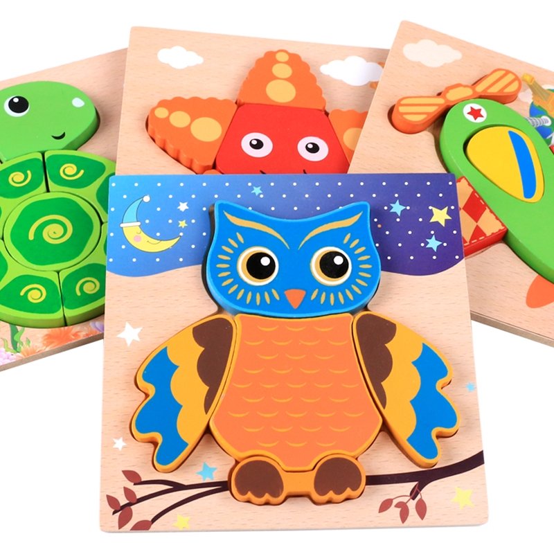 🔥Hot selling wooden animal puzzles educational toy for toddlers🧸 - ToysStars