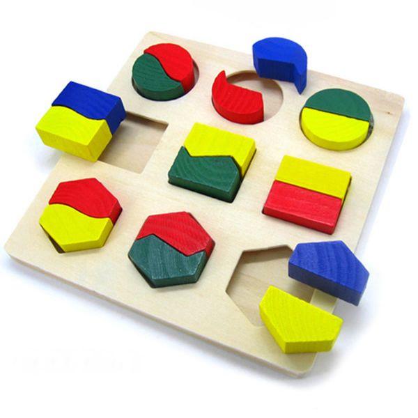 Top Christmas toys Colorful Wooden Puzzle Montessori toys toddlers - ToysStars