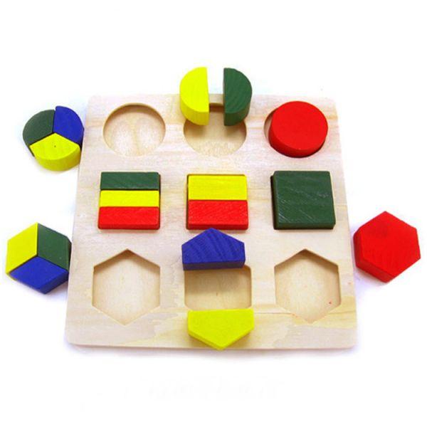 Top Christmas toys Colorful Wooden Puzzle Montessori toys toddlers - ToysStars