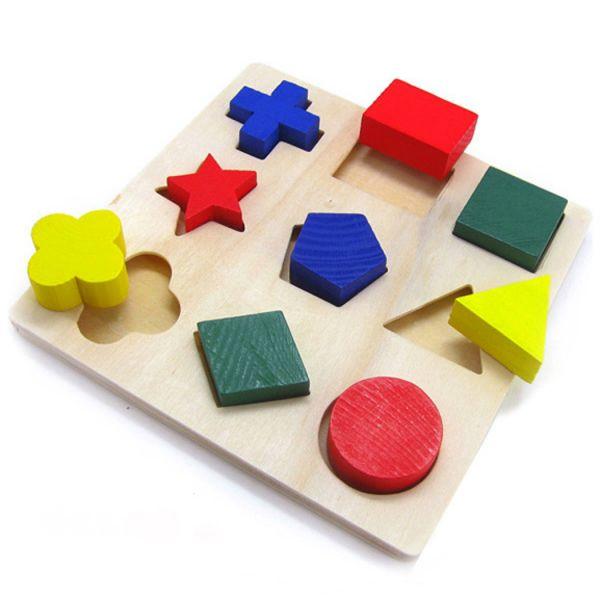 Top Christmas toys Colorful Wooden Puzzle Montessori toys toddlers- ToysStars