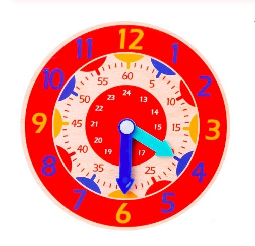 ⏰ Montessori Learning Wooden Clock Toy - ToysStars